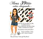 Caricatura mulher torcedora brindando aniversário fluminense palmeiras corinthias time bonita festa comemoração imprimir boteco champanhe  - Thumbnail 1