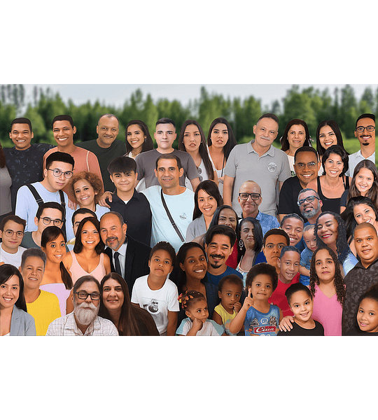 “Nem sempre dá pra reunir todo mundo, mas nas lembranças dá pra ter todos juntinhos 💕 Transforme suas fotos em uma linda montagem de família — mesmo com quem já partiu ou mora longe. 👉 Encomende 