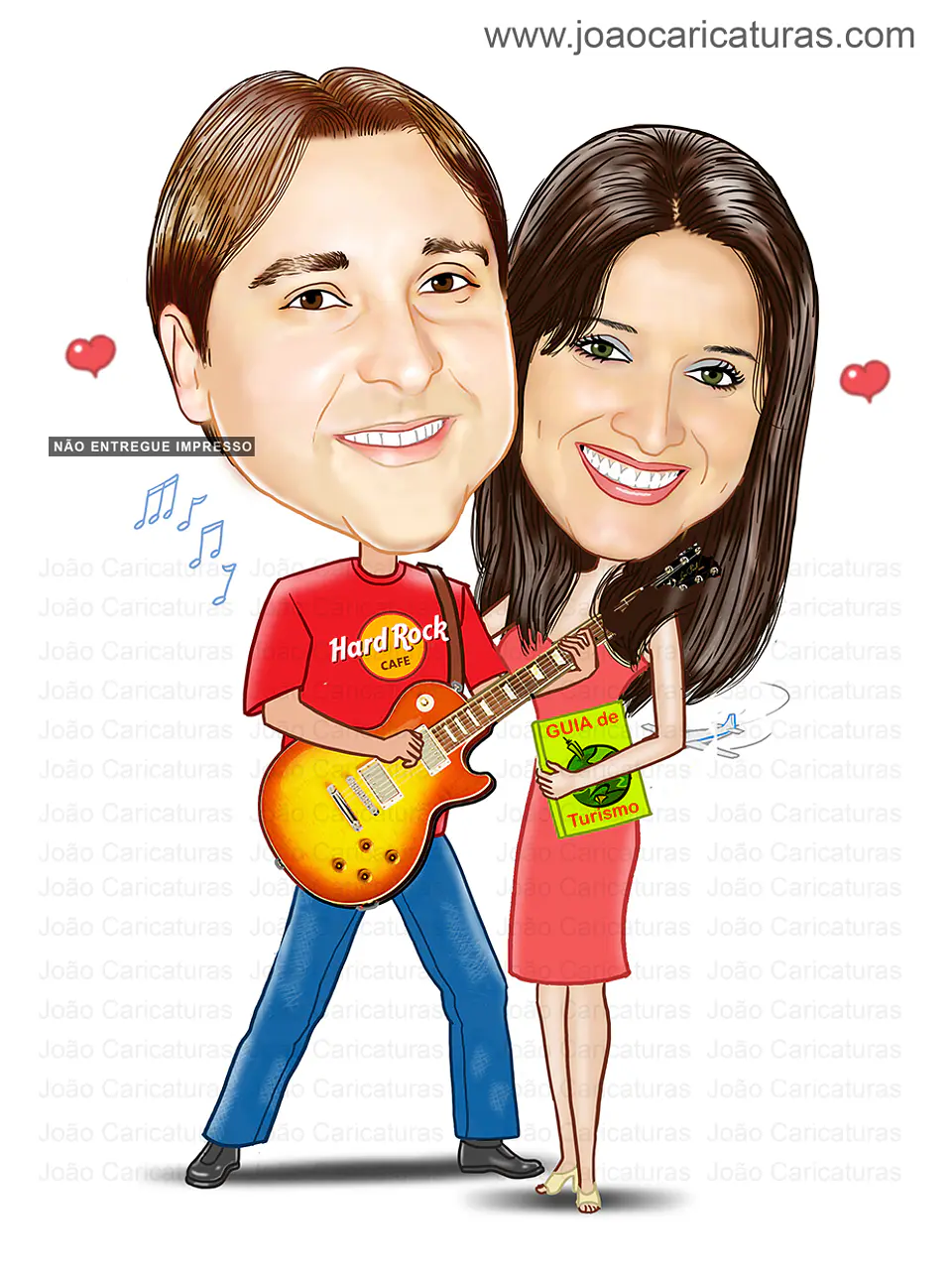 Caricatura digital de casal namorados namoro abraçados aniversário festa presente luar príncipe juntinhos crush moderna realista, caprichada rosto normal natura traços perfeitos vinho Santos  2