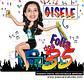 Caricatura de Aniversário Feminina no Trio Elétrico | Tema Micareta Carnaval (20, 30, 40, 50, 60 anos) - Thumbnail 4