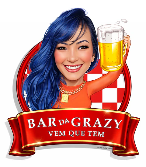 Caricatura Personalizada Tema Boteco – Convites e Lembranças Únicas 🍻