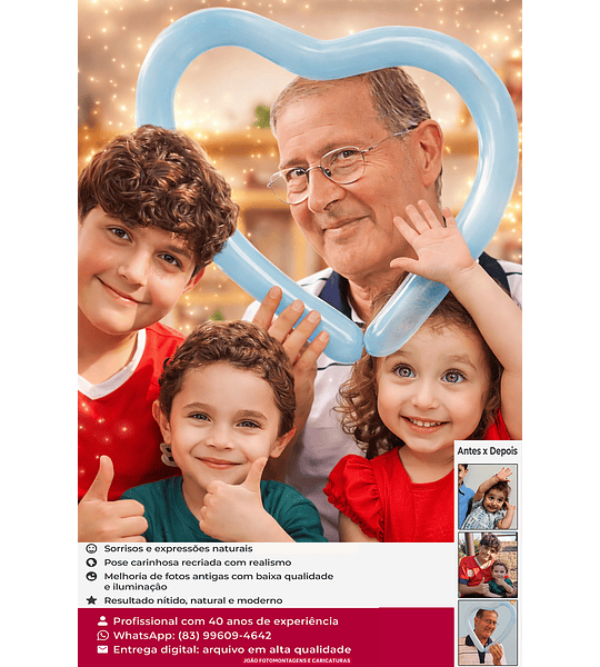 Montagem de Fotos com um Grande Amor de uma vida Toda