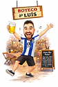 Caricatura Digital Tema Boteco | Convite Divertido e Personalizado - Thumbnail 3