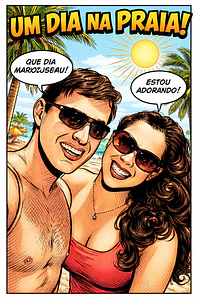 Desenhos Digitais Super Personalizados no Estilo História em Quadrinhos um belo presente que surpreende. Encomende o seu agora!