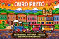 Quadro Colorido Ouro Preto | Arte Brasileira Moderna com Paisagem de São Paulo Ouro Preto Recife Rio de Janeiro - Thumbnail 2