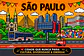 Quadro Colorido Ouro Preto | Arte Brasileira Moderna com Paisagem de São Paulo Ouro Preto Recife Rio de Janeiro - Thumbnail 1