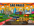 Quadro Colorido Ouro Preto | Arte Brasileira Moderna com Paisagem de São Paulo Ouro Preto Recife Rio de Janeiro