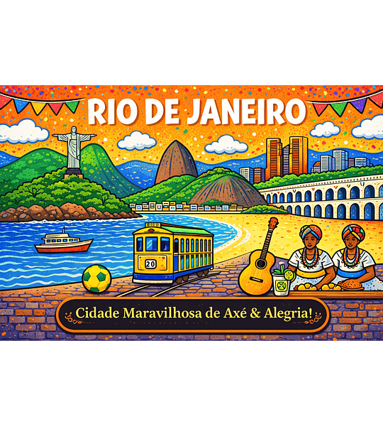 Quadro Colorido Ouro Preto | Arte Brasileira Moderna com Paisagem de São Paulo Ouro Preto Recife Rio de Janeiro