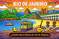 Quadro Colorido Ouro Preto | Arte Brasileira Moderna com Paisagem de São Paulo Ouro Preto Recife Rio de Janeiro - Thumbnail 5