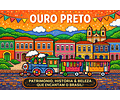 Poster Decorativo Ouro Preto MG | Arte Criativa e Vibrante