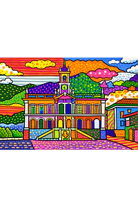 Poster Decorativo Ouro Preto MG | Arte Criativa e Vibrante