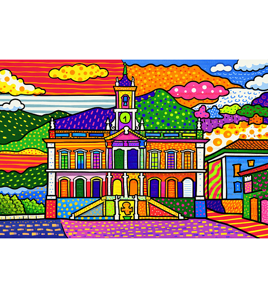 Poster Decorativo Ouro Preto MG | Arte Criativa e Vibrante