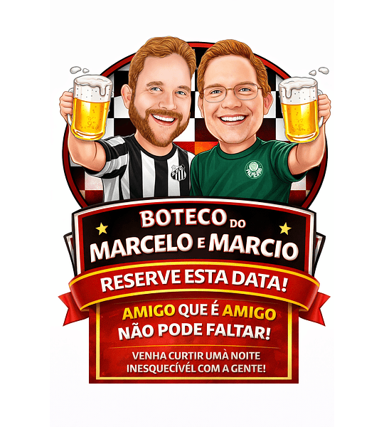 Caricatura bar boteco Digital -Tema boteco duplo, casal,marido,mulher aniversário, vódica, pinga,51, amigos, companheiros,comemoração, rótulo, cartaz