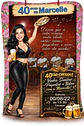 Caricatura convite mulher 30, 40, 50, 60 anos, pagode, loira, buteco, boteco, bar, convite, aniversário, personalizado, cerveja, pandeiro, dançando, sambando, convidando, vestido, pagodeiros, samba - Thumbnail 1