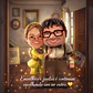 Caricatura Personalizada de Casal Estilo Pixar com Cenário Romântico e Efeito Mágico .Cena do Filme Up Aventuras adaptado com seu rosto, cena personalizada  - Thumbnail 1