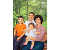 Desenho realista da família(preço por pessoa) para imprimir quadro, família unida desenhada