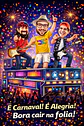 Caricatura Personalizada Micareta e Carnaval no Trio Elétrico | Aniversário com Seu Rosto - Thumbnail 1
