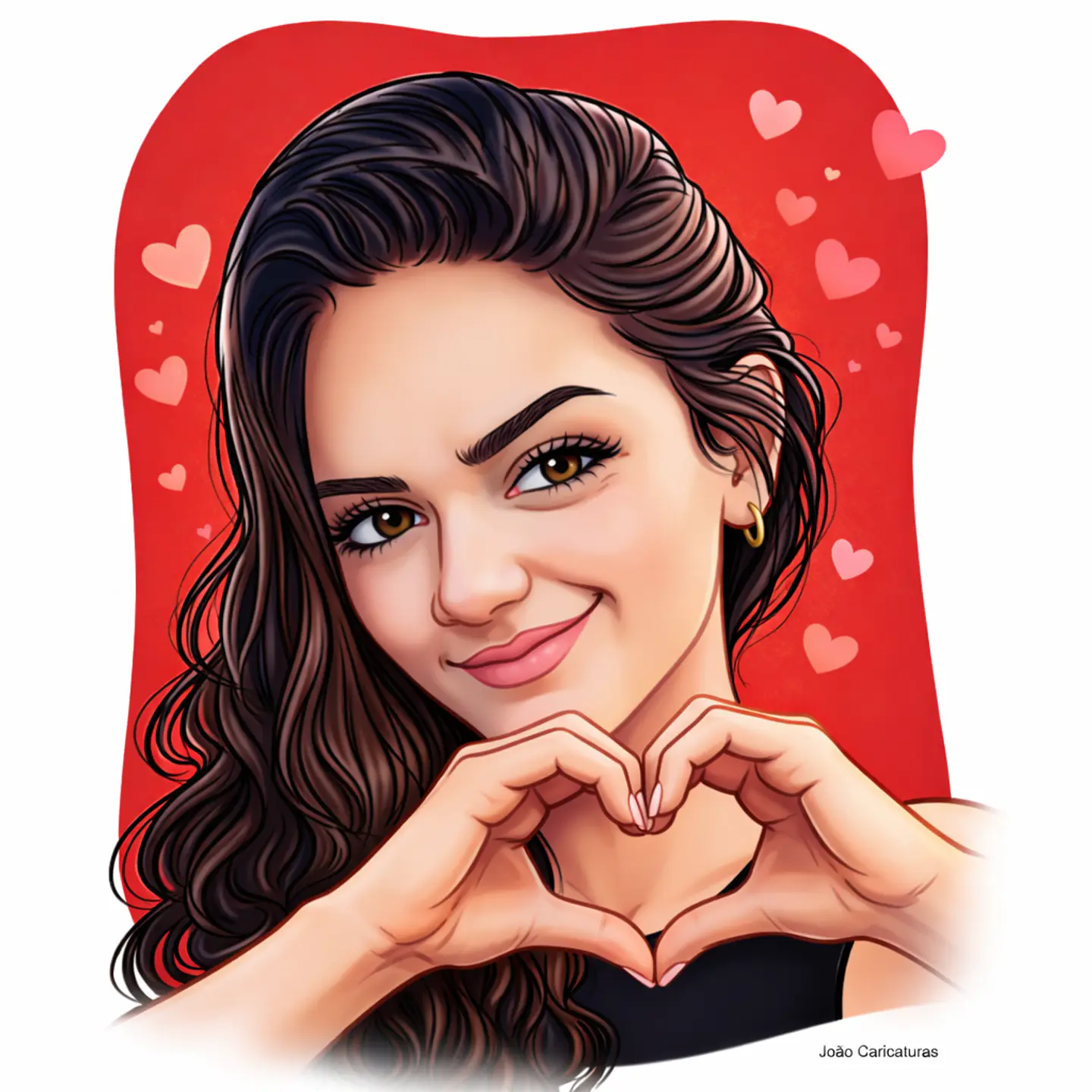 Caricatura Personalizada de Rosto, Avatar, lindo Rosto, Pessoa, Realista, Charmosa, Garota, Menina, mulher, Homem,Rapaz, Galã, Aparência. Encomende Já 2