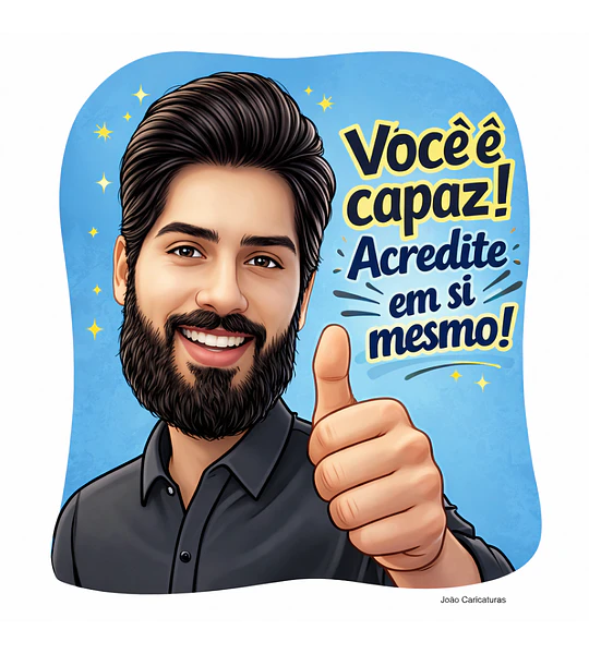 Caricatura Personalizada de Rosto, Avatar, lindo Rosto, Pessoa, Realista, Charmosa, Garota, Menina, mulher, Homem,Rapaz, Galã, Aparência. Encomende Já