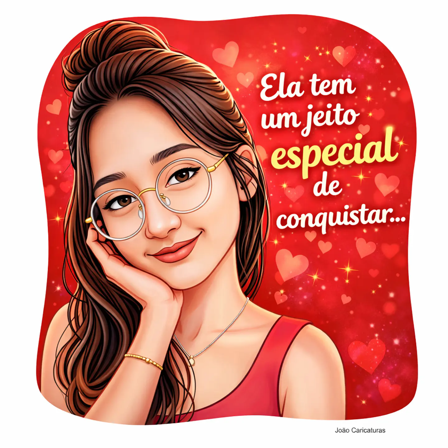Caricatura Personalizada de Rosto, Avatar, lindo Rosto, Pessoa, Realista, Charmosa, Garota, Menina, mulher, Homem,Rapaz, Galã, Aparência. Encomende Já 6