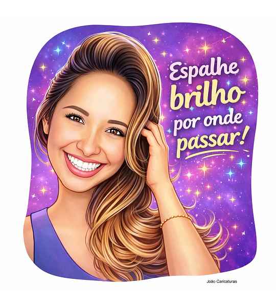 Caricatura Personalizada de Rosto, Avatar, lindo Rosto, Pessoa, Realista, Charmosa, Garota, Menina, mulher, Homem,Rapaz, Galã, Aparência. Encomende Já