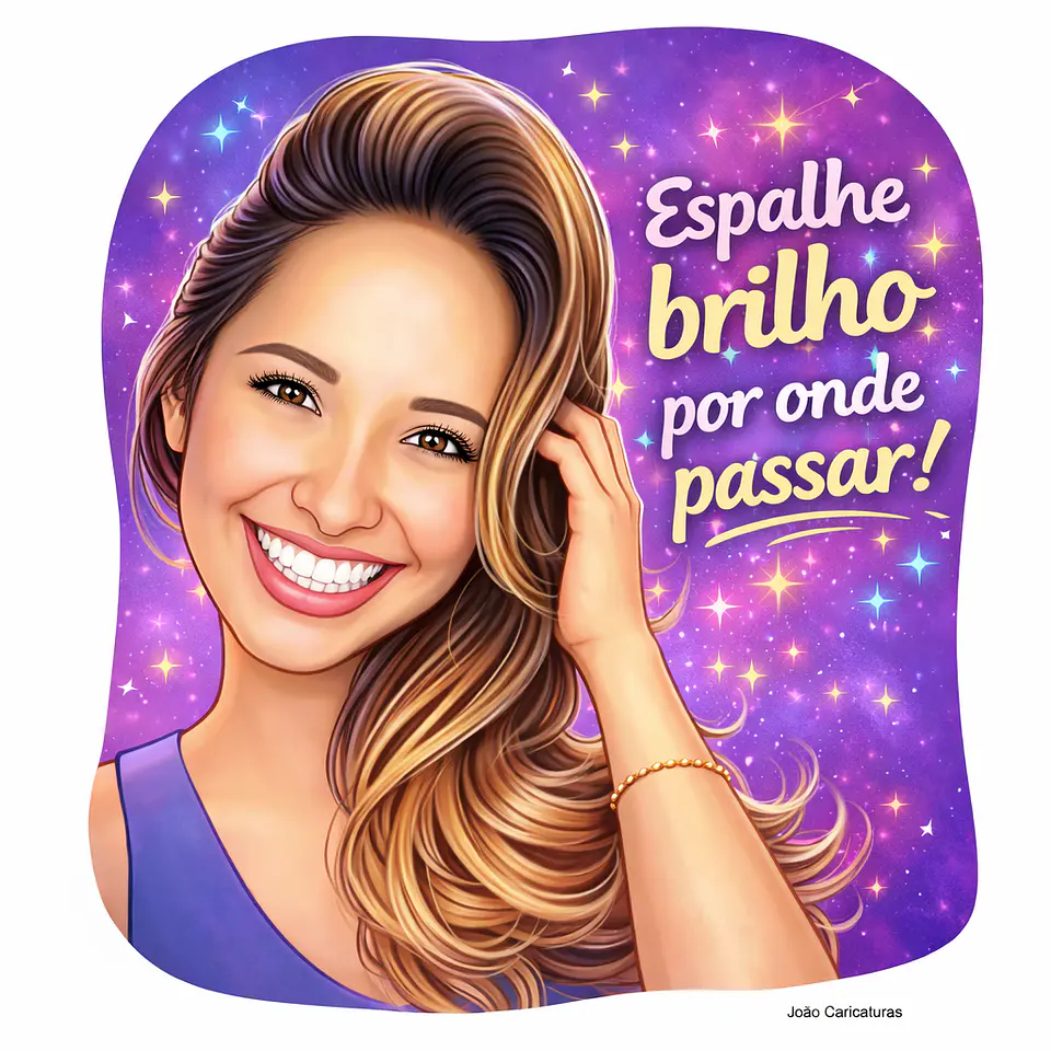 Caricatura Personalizada de Rosto, Avatar, lindo Rosto, Pessoa, Realista, Charmosa, Garota, Menina, mulher, Homem,Rapaz, Galã, Aparência. Encomende Já 7