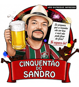 Desenho caricatura digital de homem rosto grande suave e natural com copo caneca cerveja mão-para decoração banner rótulos convite -Tema bar-boteco logo- copo bebida - Não impressa