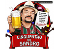 Convite Personalizado Caricatura Desenhada Cachaça Costela Costelada Chopp Cerveja Festa Aniversário  Churrasco  Churrasquinho Encontro Amigos Comemoração Fluminense