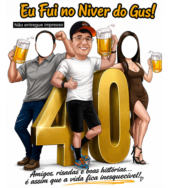 Convite Digital com Caricatura Personalizada – Exclusivo para Festas e Aniversários