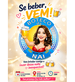 caricatura- convite -digital-personalizada-mulher-rosto-normal-uso-para-banner-ou-convite-e-ainda-lembrancinhas-de-aniversario-tema-boteco-bar-joao-caricaturas