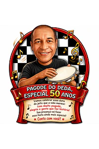 Caricatura para Convite de Aniversário | Arte Personalizada e Divertida