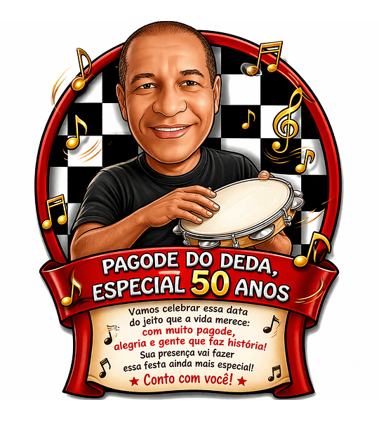 Transforme seu evento em algo INESQUECÍVEL! Peça já a sua Caricatura Personalizada para fazer um Convite Inesquecível para sua festa