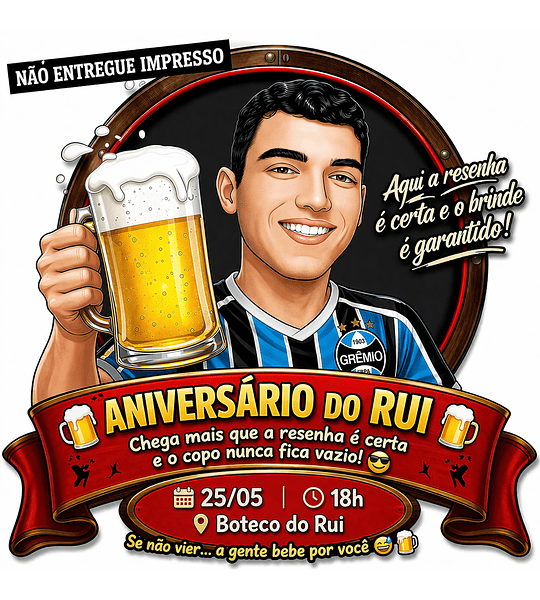 Transforme seu evento em algo INESQUECÍVEL! Peça já a sua Caricatura Personalizada para fazer um Convite Inesquecível para sua festa