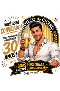 Caricatura para Convite de Aniversário | Arte Personalizada e Divertida