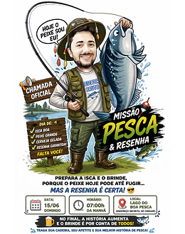  Caricatura Personalizada pescador Transformo sua foto em uma caricatura única   Perfeito para presentear alguém especial    Arte personalizada  Estilo exclusivo  Entrega rápida