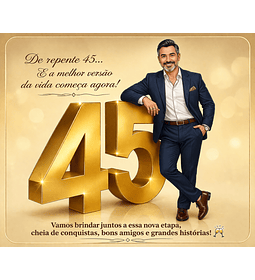 Convite com Caricaturas Aniversário