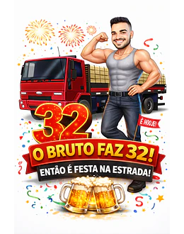 Caricatura de Motorista de Caminhão – Presente Criativo para Homem