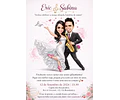 Convite Digital de Casamento com Caricatura Personalizada | Noivos