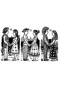 Caricatura Xilogravura Nordestina Personalizada | Família em Cordel