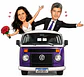 Convite Digital de Casamento com Veículos Caricatura Personalizada | Noivos Personalizados - Thumbnail 5