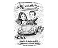 Caricatura de Casamento com Carro – Noivos Dirigindo Personalizada