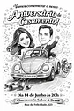 Caricatura de Casamento com Carro – Noivos Dirigindo Personalizada - Thumbnail 1