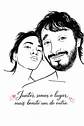 Desenho de Rosto Simplificado Vetorizado – Arte em 1 Cor Personalizada - Thumbnail 2