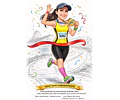 Caricatura de Maratonista Personalizada | Corredor, Atleta e Esportista
