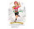 Caricatura de Maratonista Personalizada | Corredor, Atleta e Esportista
