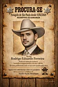 Caricatura Cartaz “Procura-se” Velho Oeste | Casal Cowboy Personalizado - Thumbnail 2