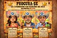 Caricatura Cartaz “Procura-se” Velho Oeste | Casal Cowboy Personalizado - Thumbnail 1