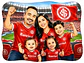 Caricatura Personalizada de Família Torcedora no Estádio (Preço por Pessoa) - Thumbnail 2