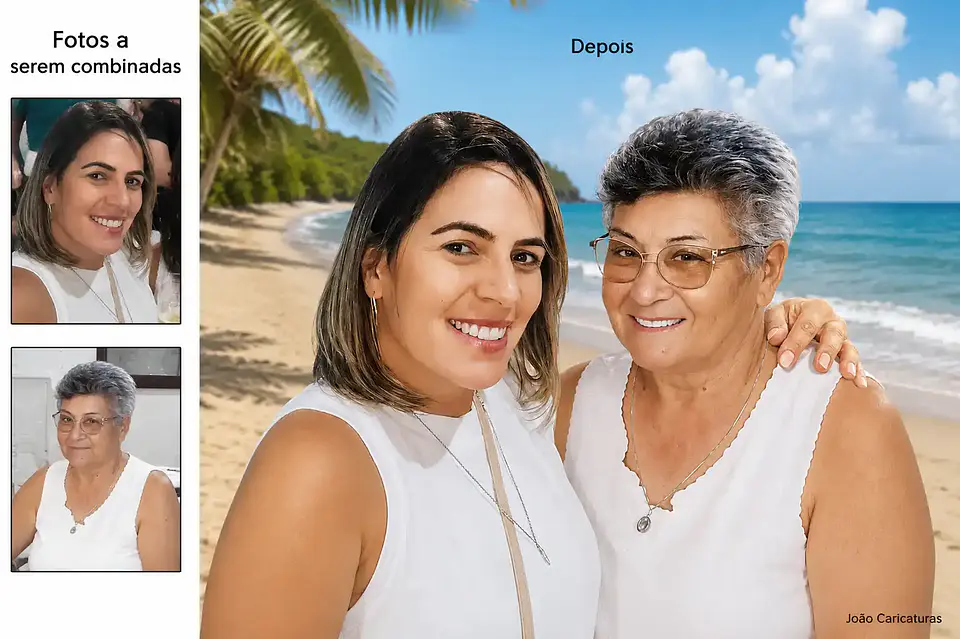 Montagem de Foto de Família Personalizada | Colocamos Pessoas na Mesma Foto com Edição Profissional 1