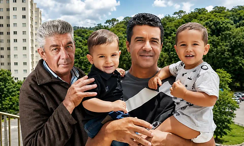 Montagem de Foto de Família Personalizada | Colocamos Pessoas na Mesma Foto com Edição Profissional